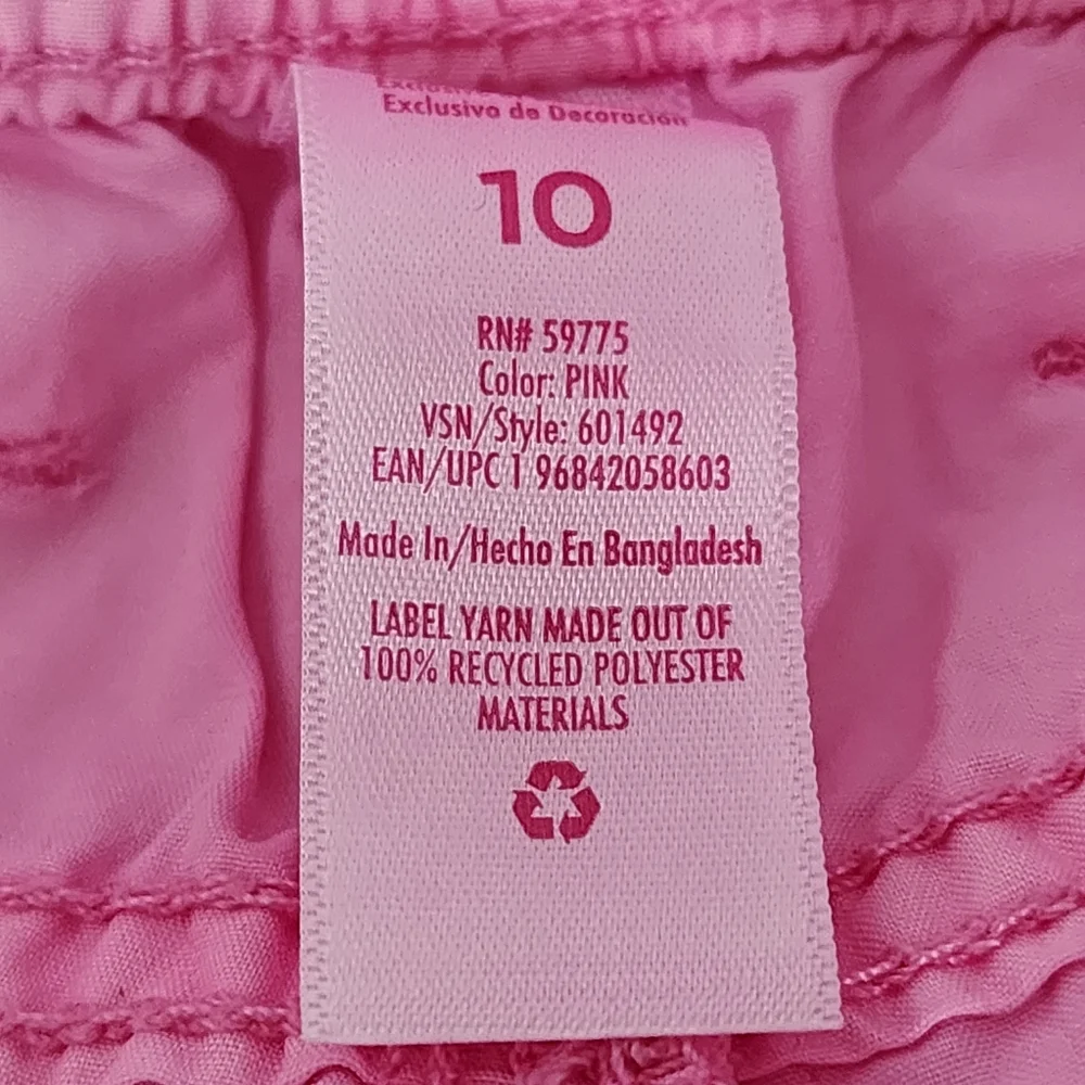 Tie-Dye T-Shirt with Pink Shorts Size: 10